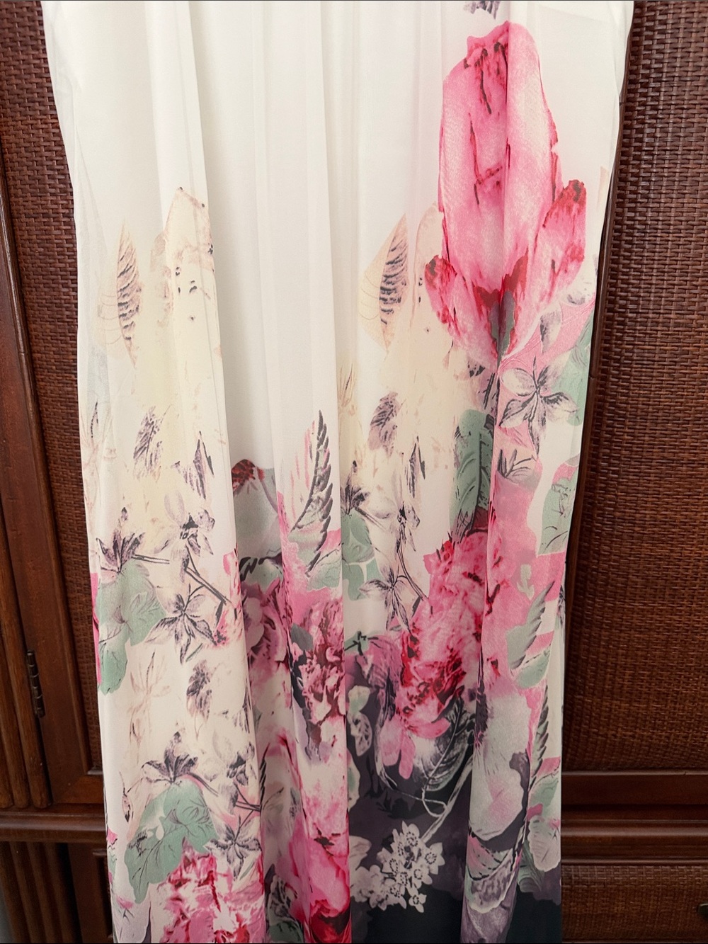 NWT Floryday Floral Print Sleeveless Maxi Dress - Fully Lined. Side Zipper. - Picture 5 of 9